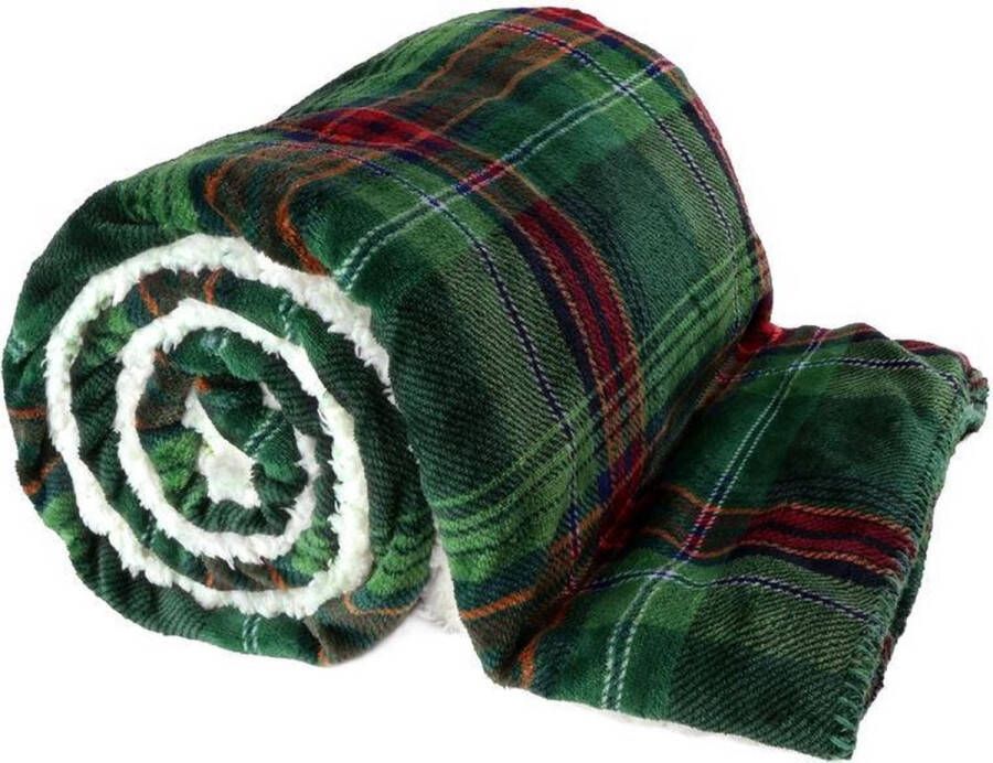 Unique Living | Larsson plaid 150x200cm dark green