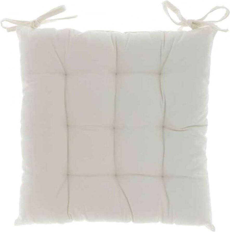 Unique Living Matraskussen Belvi 40x40cm ivory Kussen woonkamer of slaapkamer