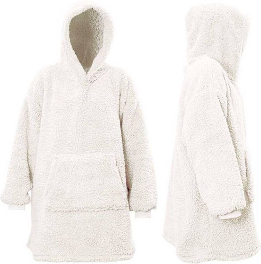 Unique Living Oversized Hoodie Teddie Dove White _ 70x50x87cm One size