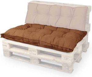 Unique Living | Palletkussen Belvi | Outdoor Collectie | Donkerbruin | 80x120x8cm