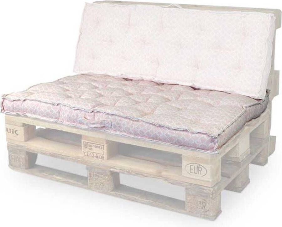 Unique Living | Palletkussen Fauna | Outdoor Collectie | Roze | 80x120cm
