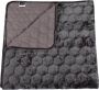 Unique Living Peggy Bedsprei Tweepersoons 220x220 cm Dark Grey - Thumbnail 1