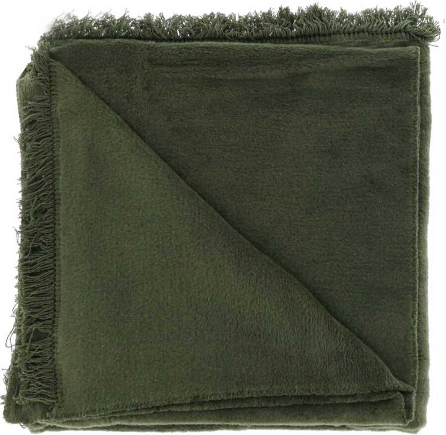 Unique Living Plaid Nomi 150x200cm Laurel Green