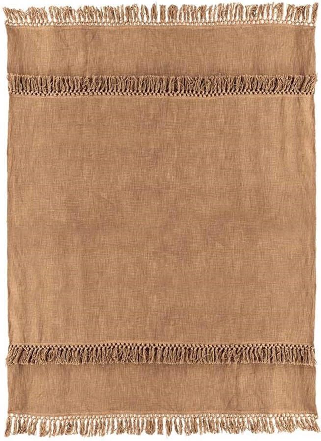 Unique Living Plaid Saba 130x180cm Camel