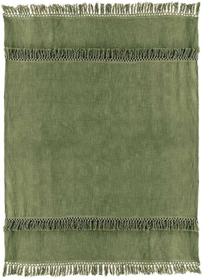 Unique Living Plaid Saba 130x180cm Olive Green