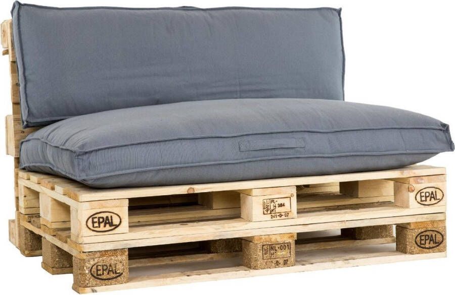 Unique Living Unique Palletkussen Luanda Grijs 120 x 80 cm