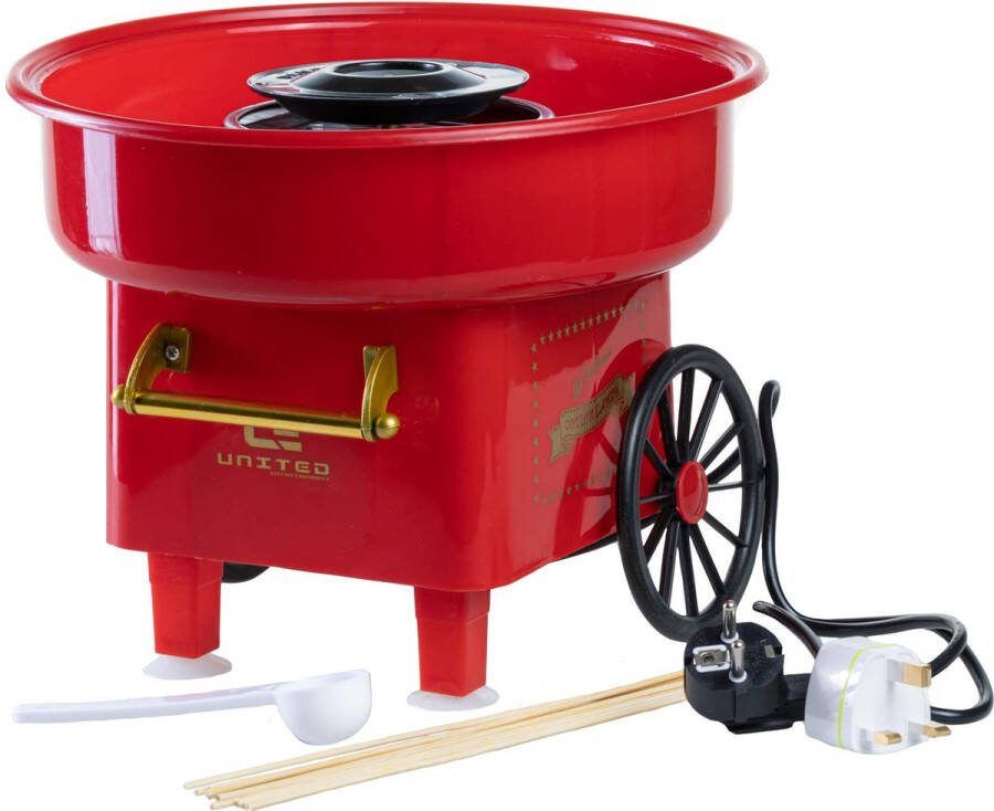 United Entertainment Cotton Candy Maker Suikerspin Mini suikerspin maker Snoep Kinderfeestje