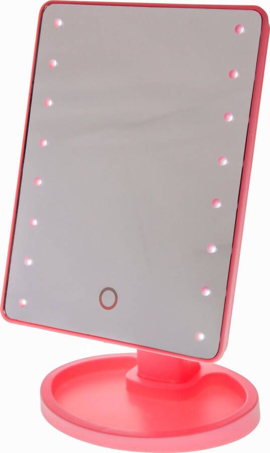United Entertainment Touch Screen Make-Up Spiegel met LED verlichting Roze