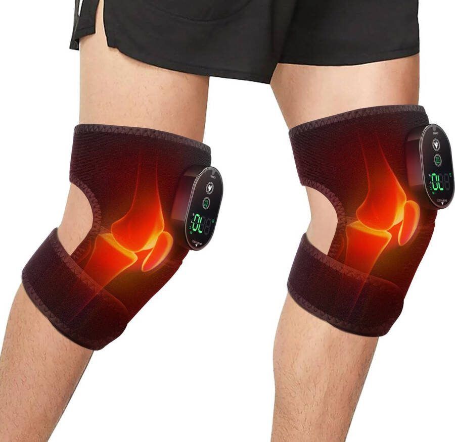 UniVerSale Thermische Knie Massage Schouder Knie elleboog verwarming Massage Vibratie Verwarming Spierpijn Spier relax