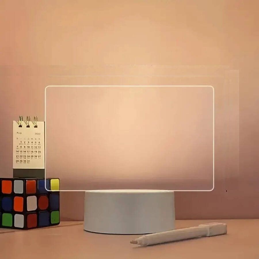 Universeel Bovista Led Notitiebord Led Bord Tekst Schrijfbord Valentijn Cadeautje Voor Haar- Bureau Decoratie Kamer Aesthetic