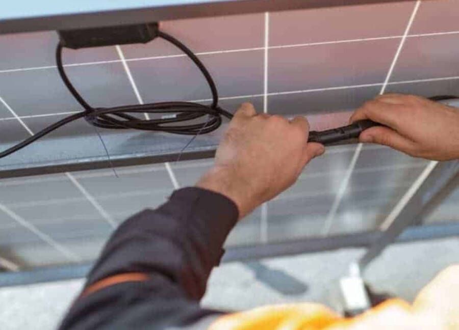 Universeel MC4 Solar kabels (2 stuks)- Zonnepaneel aansluitkabels Solar verlengkabels zwart 2 meter 4mm2 kabel