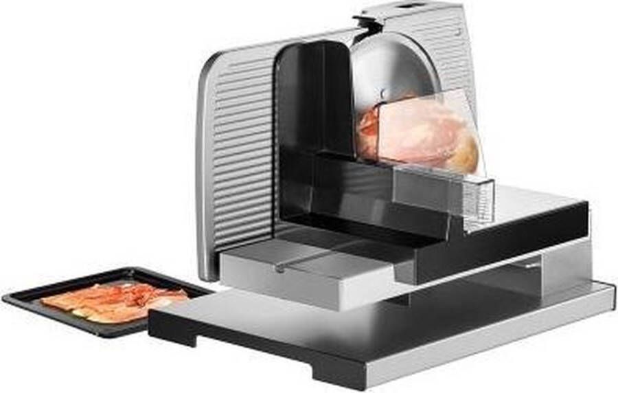 Unold 78826 snijmachine Electrisch 100 W Zwart Zilver Aluminium Roestvrijstaal Staal