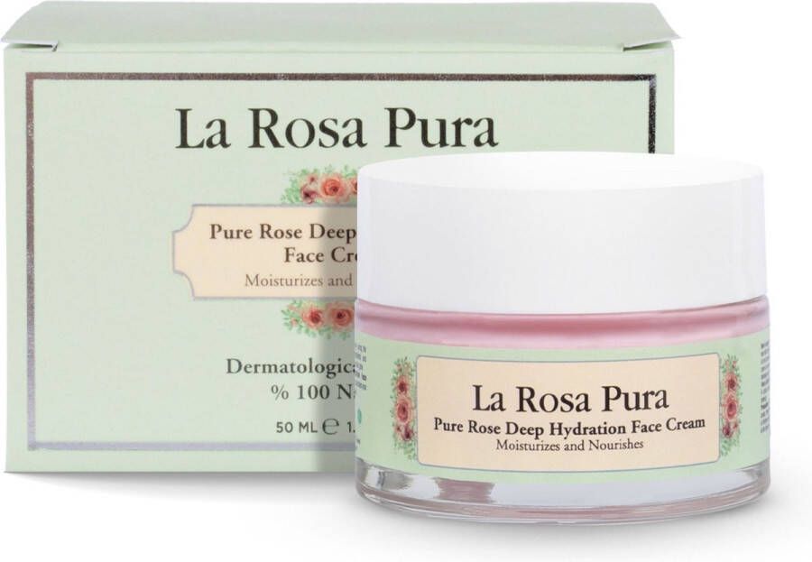 Unique Touch La Rosa Pura Deep Hydration Face Cream 50ml Diepe Hydraterende Gezichts Creme Verzorgende Huid Care Cream Huid Herstellende Creme Skin Repair Cream