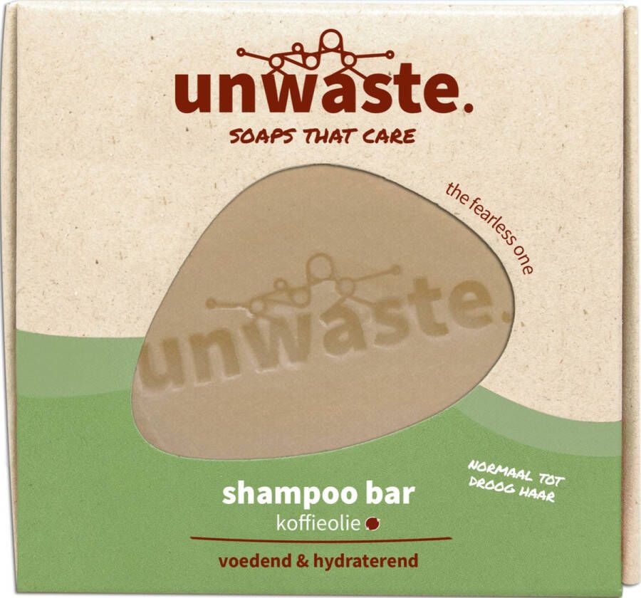 Unwaste Shampoo bar Koffieolie The fearless one