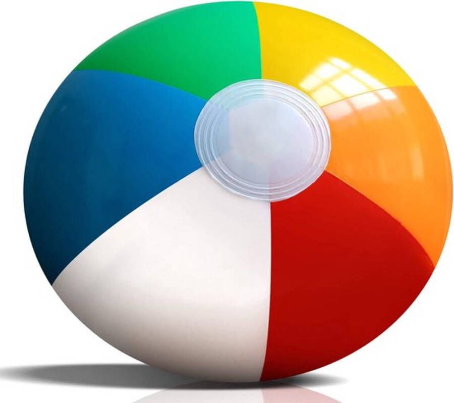 Merklose- Retro Opblaasbare Strandbal Beach Ball multi kleur 33 cm