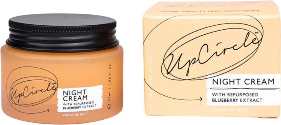 UpCircle Renew Nachtcrème 30 ML Upcycled bosbessen Hyaluronzuur & Niacinamide Vegan & Anti-Aging