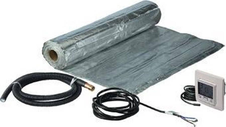 Uponor Comfort E elektrische vloerverwarmingsfolieset t.b.v. laminaat parket en vinylvloeren 7m² 980W incl. thermostaat