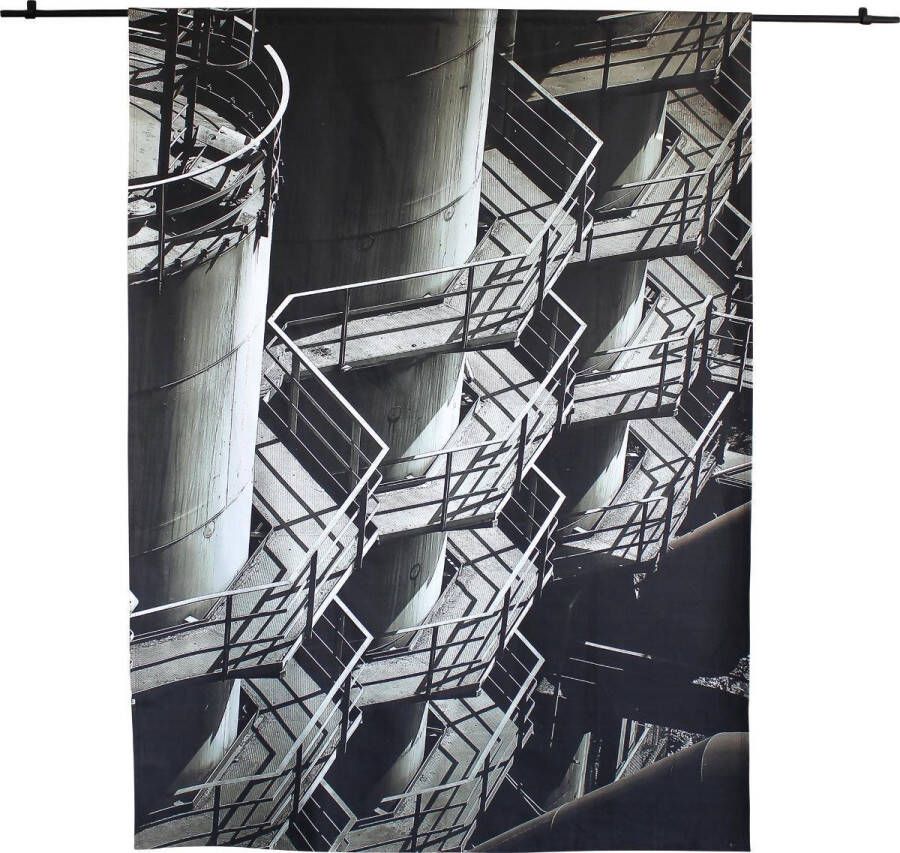 Urban Cotton wandkleed Industrial stairway