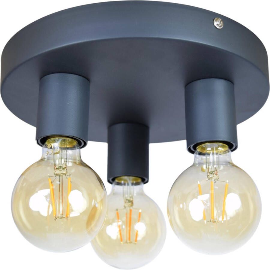 Urban Interiors plafondlamp Triple Ø25cm Vintage Black