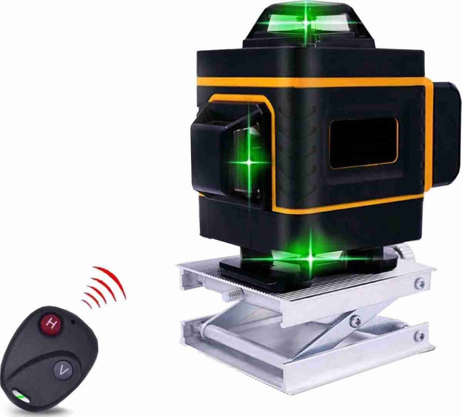 Urban Kr8 Urbankr8 Kruislijnlaser met 16 Lijnen Inclusief Muurbeugel en 360 Graden Statief Zelfnivellerende -Groene Lasers laserwaterpas Waterproof Met Opbergtas