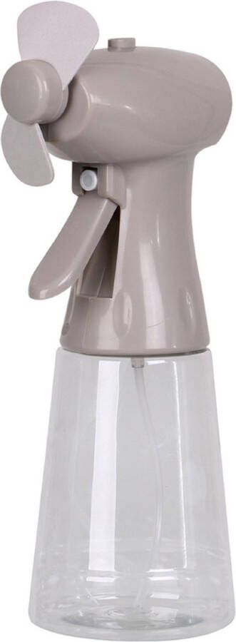 Urban Living Draagbare ventilator waterverstuiver grijs 350 ml Handventilatoren