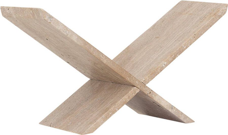 Urban Nature Culture Boekenstandaard Travertine 52 x 17 x 25cm