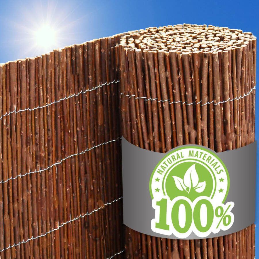 Urfence 80x300 Wilg Balkonscherm Privacy Mat Tuin Wilgenmat Balkon Inkijkbescherming