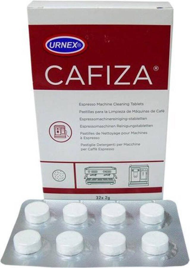 Urnex Cafiza Espresso- en koffiemachine Reinigingstabletten 2g (coffee machine cleaning tablets) 32 stuks