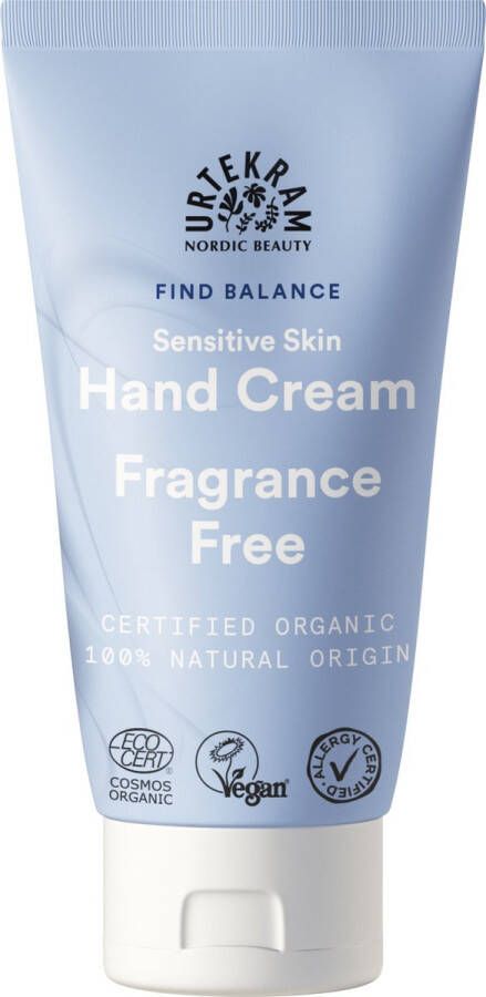 Urtekram Fragrance Free handcrème 75 ml Vrouwen