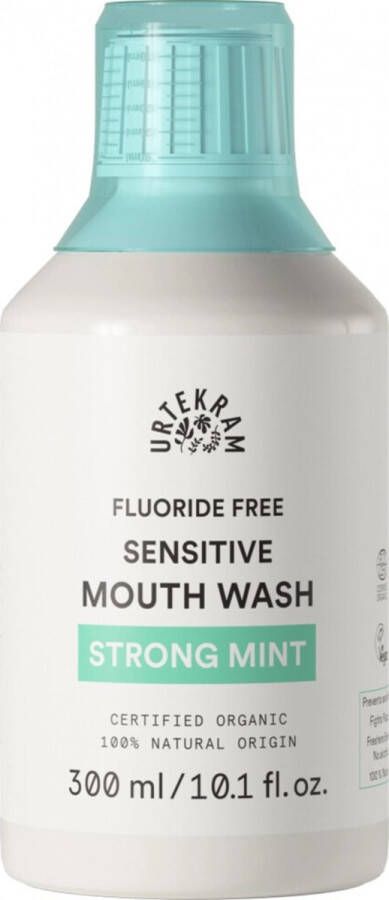 Urtekram Mondwater Strong Mint Sensitive 300 ml