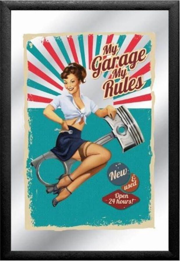 Usa signs Spiegel My Garage My Rules