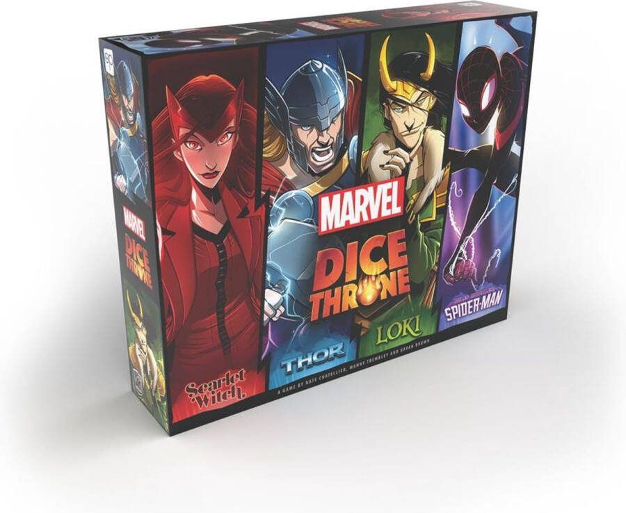 Usaopoly Marvel Dice Throne 4-Hero Box Basisspel Bordspel Dobbelspel