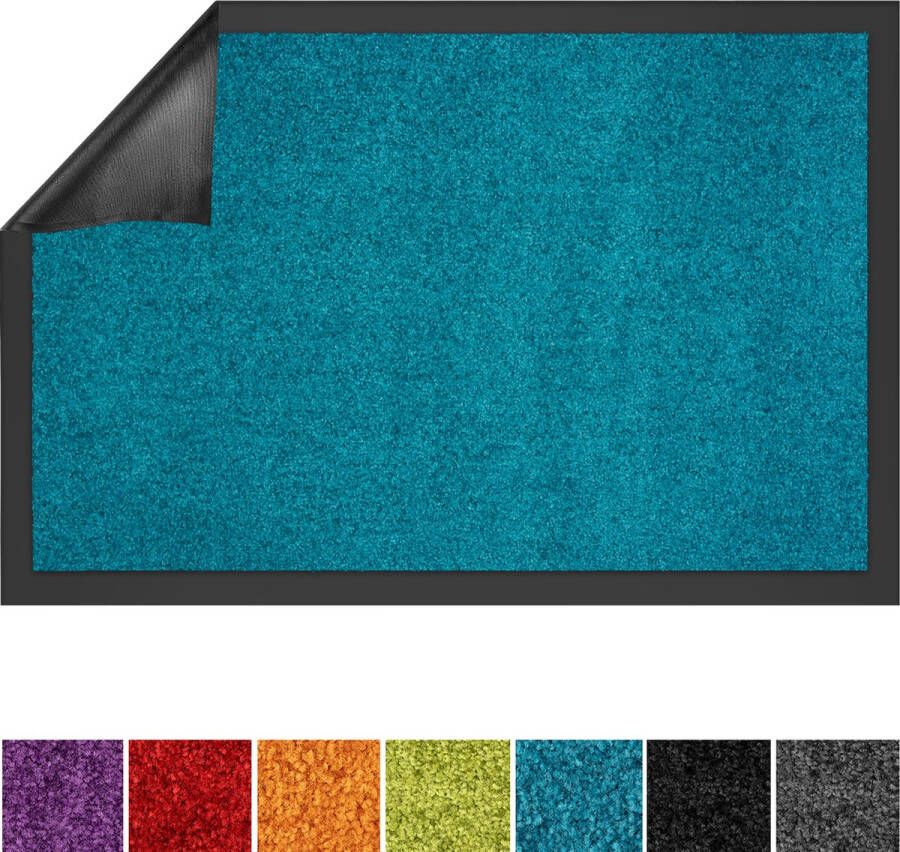 Use & wash Deurmat Use&Wash Droogloopmat Turquoise 135 x 200 cm