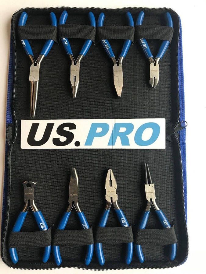 US.PRO Tools by Bergen Tangenset 8-delig