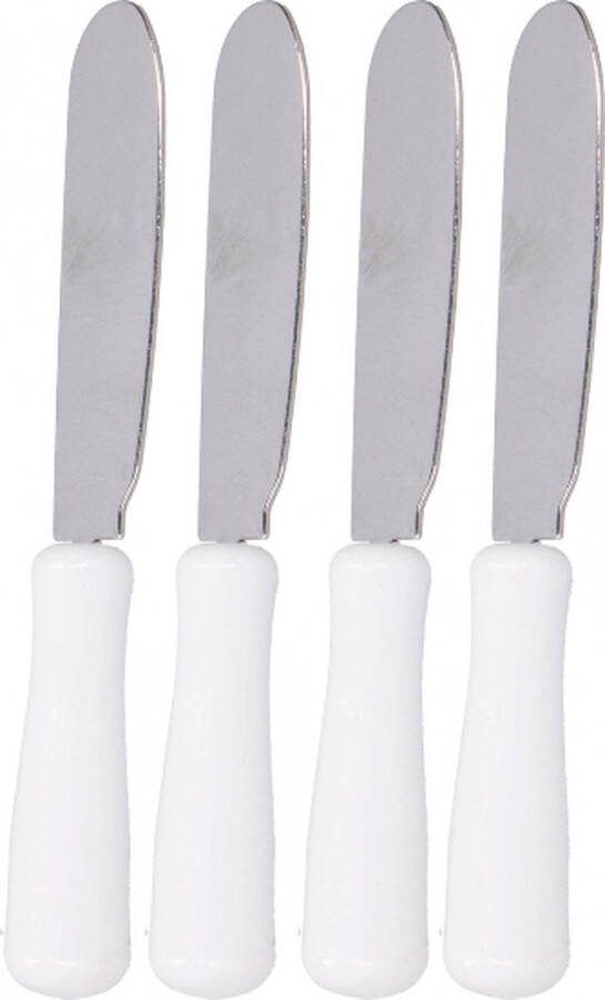 Utensill Botermes 4 stuks boter Mes Boter Messen set 10 cm mesjes voor bij de borrelplank tapas mesjes smeermesjes borrel bestek
