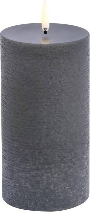 Uyuni led-kaars Melted 7 8 x 15cm grey