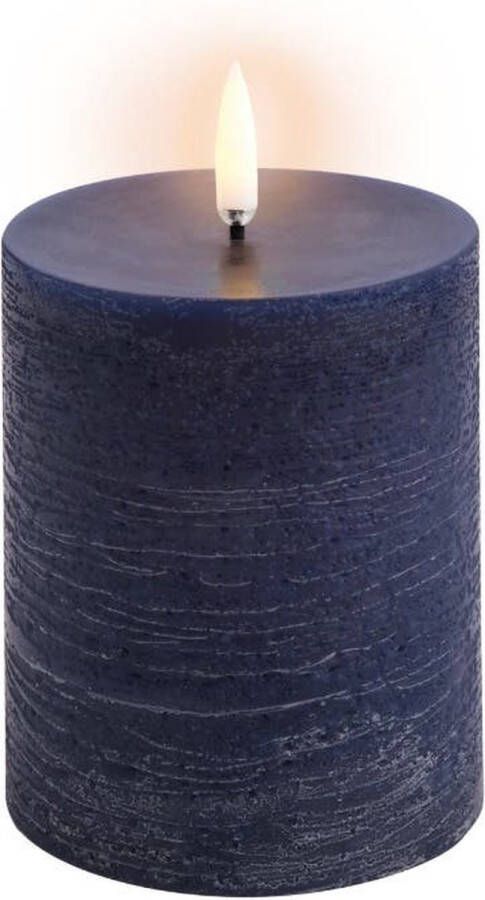 Uyuni led-kaars Rustic 7 8 x 10cm dark blue