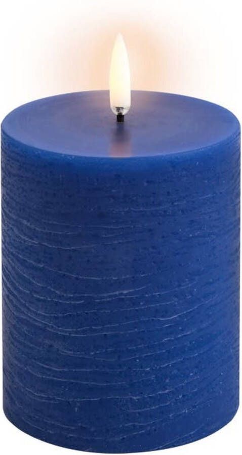 Uyuni led-kaars Rustic 7 8 x 10cm royal blue