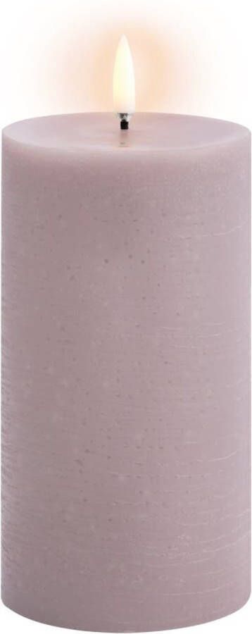 Uyuni led-kaars Rustic 7 8 x 15cm light lavender