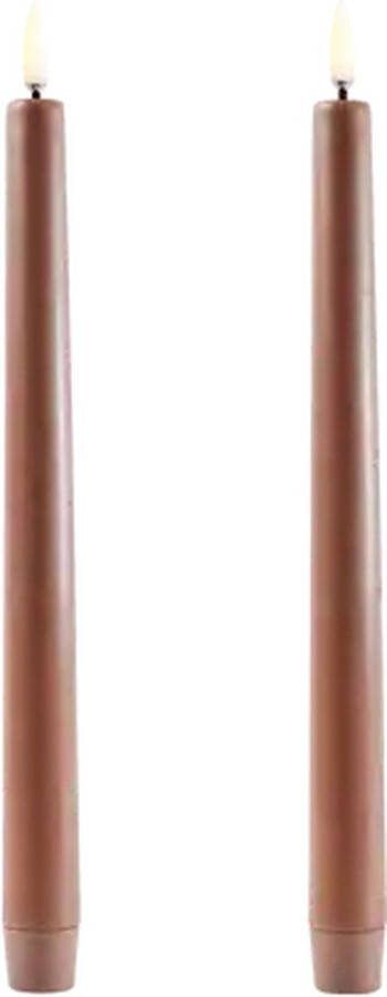 Uyuni Led Tafelkaars Caramel 25CM Set van 2
