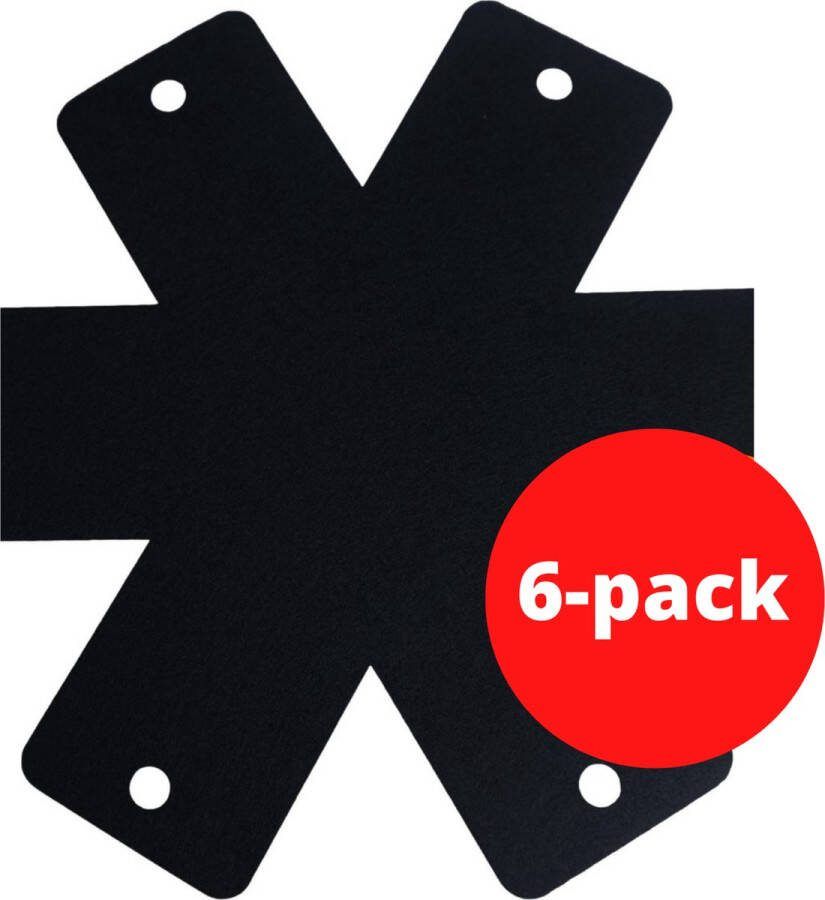 V&P Panbeschermers Set Pannenbeschermer 6 stuks Panbeschermer Pan Onderzetter 38 cm Geschikt Voor Alle Pannen Cadeau tip schaal of servies beschermers Black Friday 2022