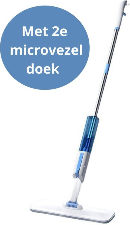 V&P Spray Mop Alles-in-1 Dweilsysteem Vloerwisser met Spray Met 2e Microvezel Reinigingspad Dweil Streeploos Sneldrogende dweil