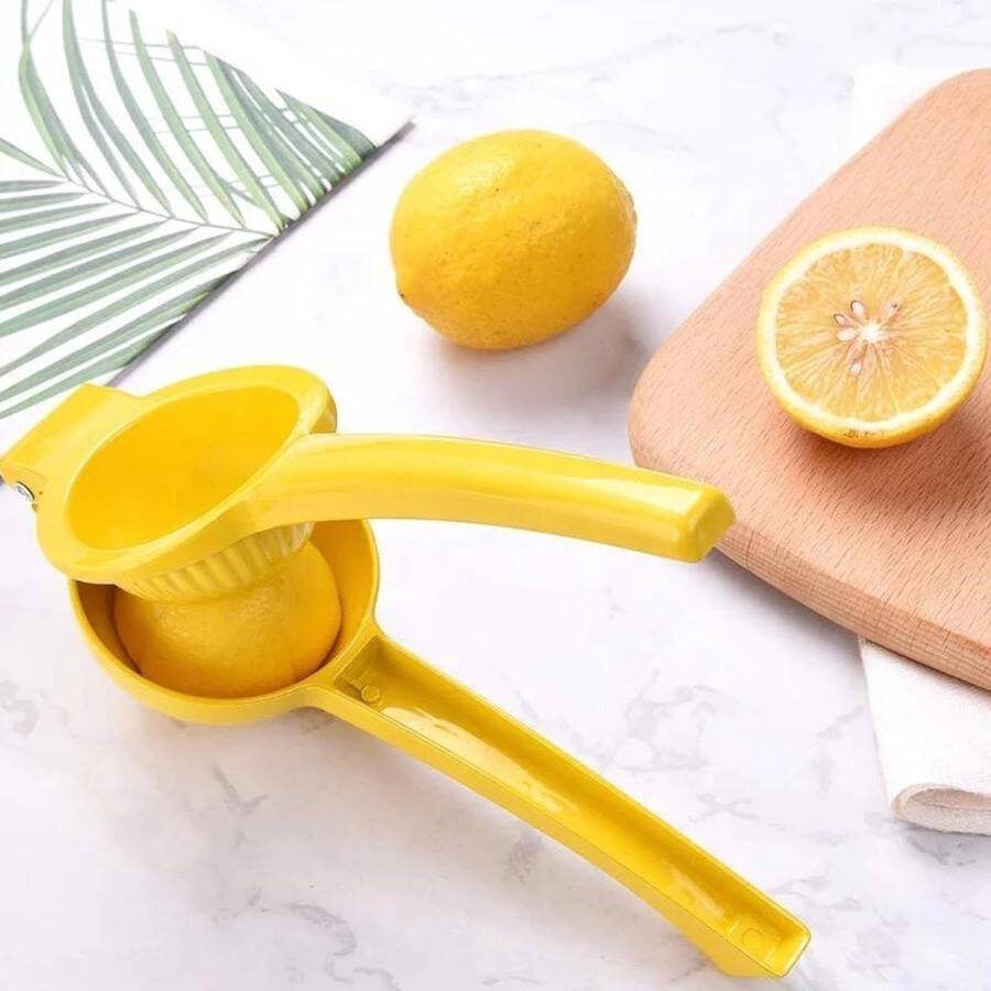 V&Z Citruspers Citroenpers Limoenpers Citruspers handmatig Geel