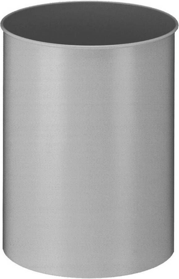 V-Part Ronde papierbak 30 liter Steel aluminium