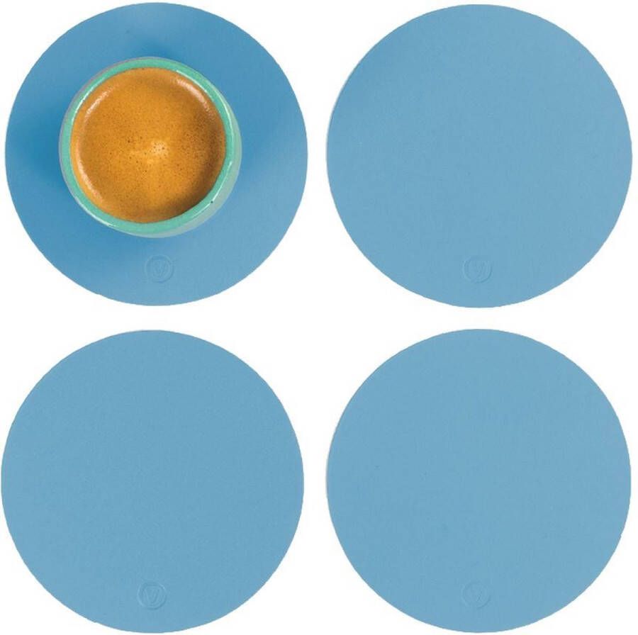 Vacavaliente Home Accents Ruca Round Coasters (x4) Morning Blue