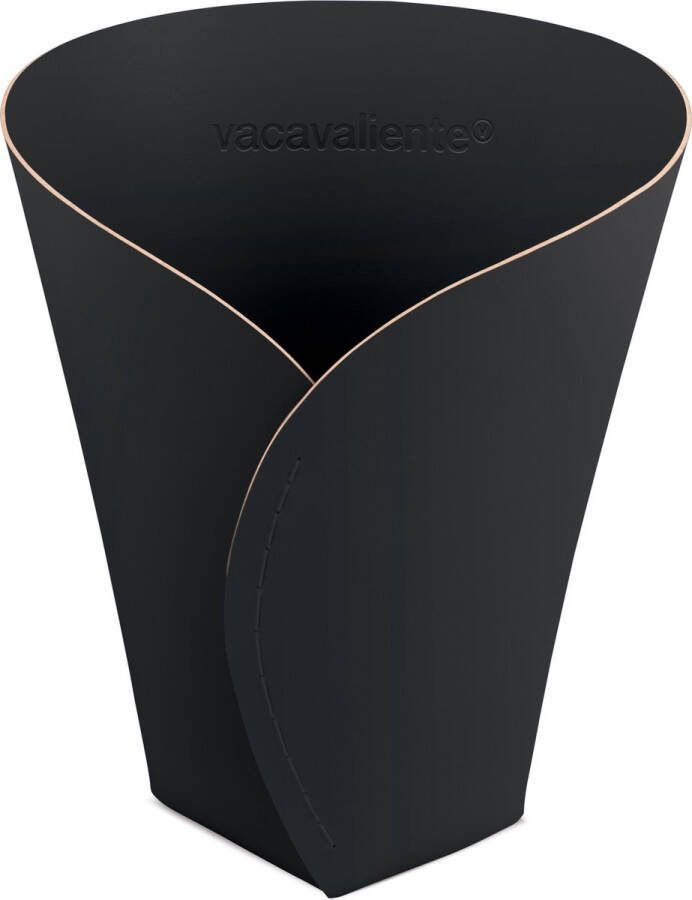 Vacavaliente Studio Opbergmand Medium Gerecycled Leer Zwart