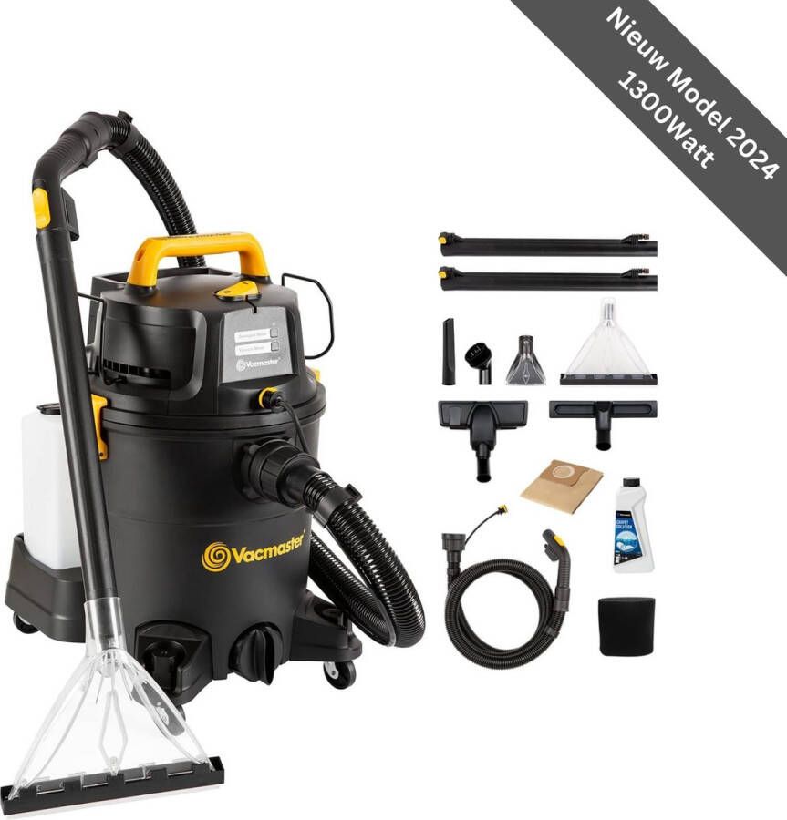 Vacmaster 1300W Krachtige Vlekkenreiniger Tapijtreiniger Nat-Droog Stofzuiger Bank Reiniger Zetelreiniger Autobekleding & Meubelreiniging Inclusief Accessoires