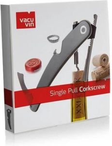 Vacu Vin Vacuvin Set Van 2 Single Pull Ontkurker Zwart Vacuvin