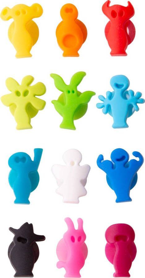 VacuVin Vacu Vin Glass Marker Party People Set van 12