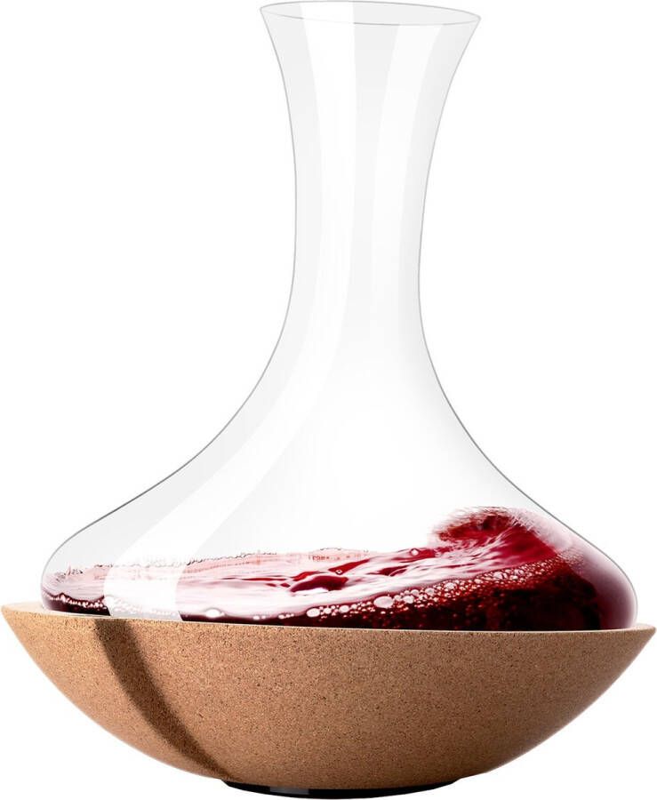 VacuVin Vacu Vin Karaf Swirling 1 Liter 23 X 28 Cm Glas kruk Transparant